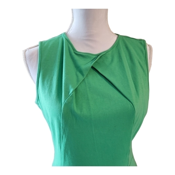 NEW York & Company St Patricks Day Green Slip On Dress Size Large - Picture 3 of 7